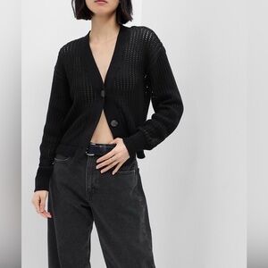 GAP Crochet Knit Cardigan Sweater Sz Medium